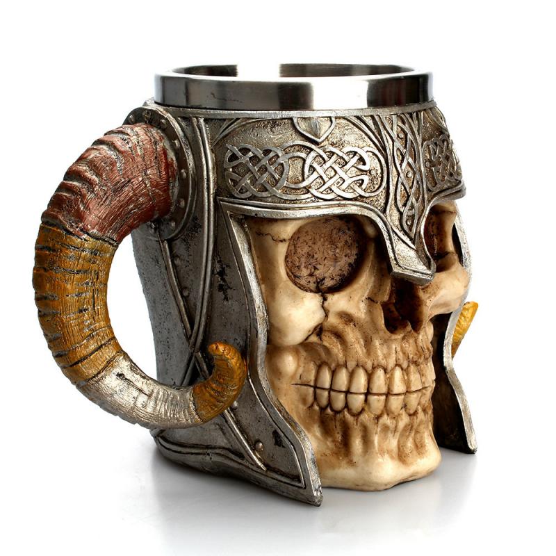 Skull Horn Knight Mug